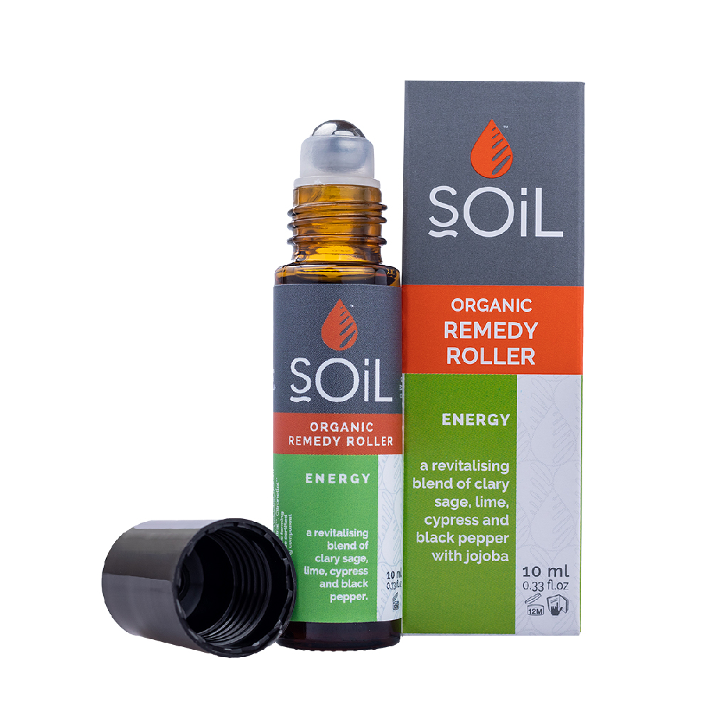 Roll-On Energy cu uleiuri esentiale pure organice, 10 ml, Soil