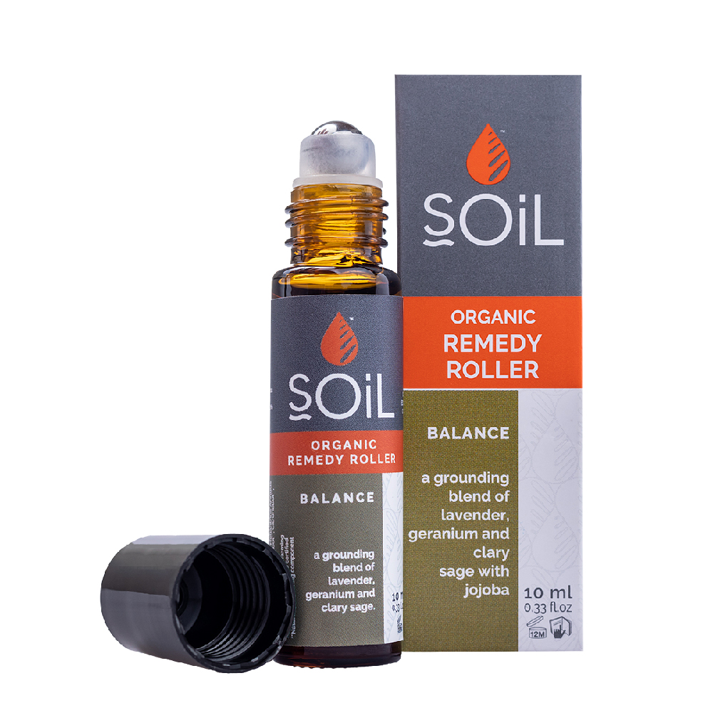 Roll-On Balance cu uleiuri esentiale pure organice, 10 ml, Soil