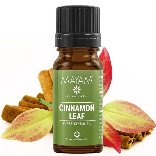 Ulei esential Cinnamon Leaf Scortisoara, 10 ml, M-1424, Mayam