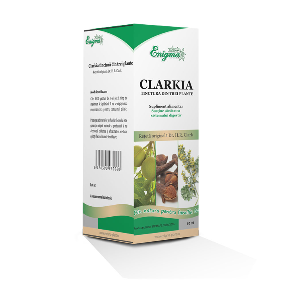 Tinctura din trei plante Clarkia, 50 ml, Enigma
