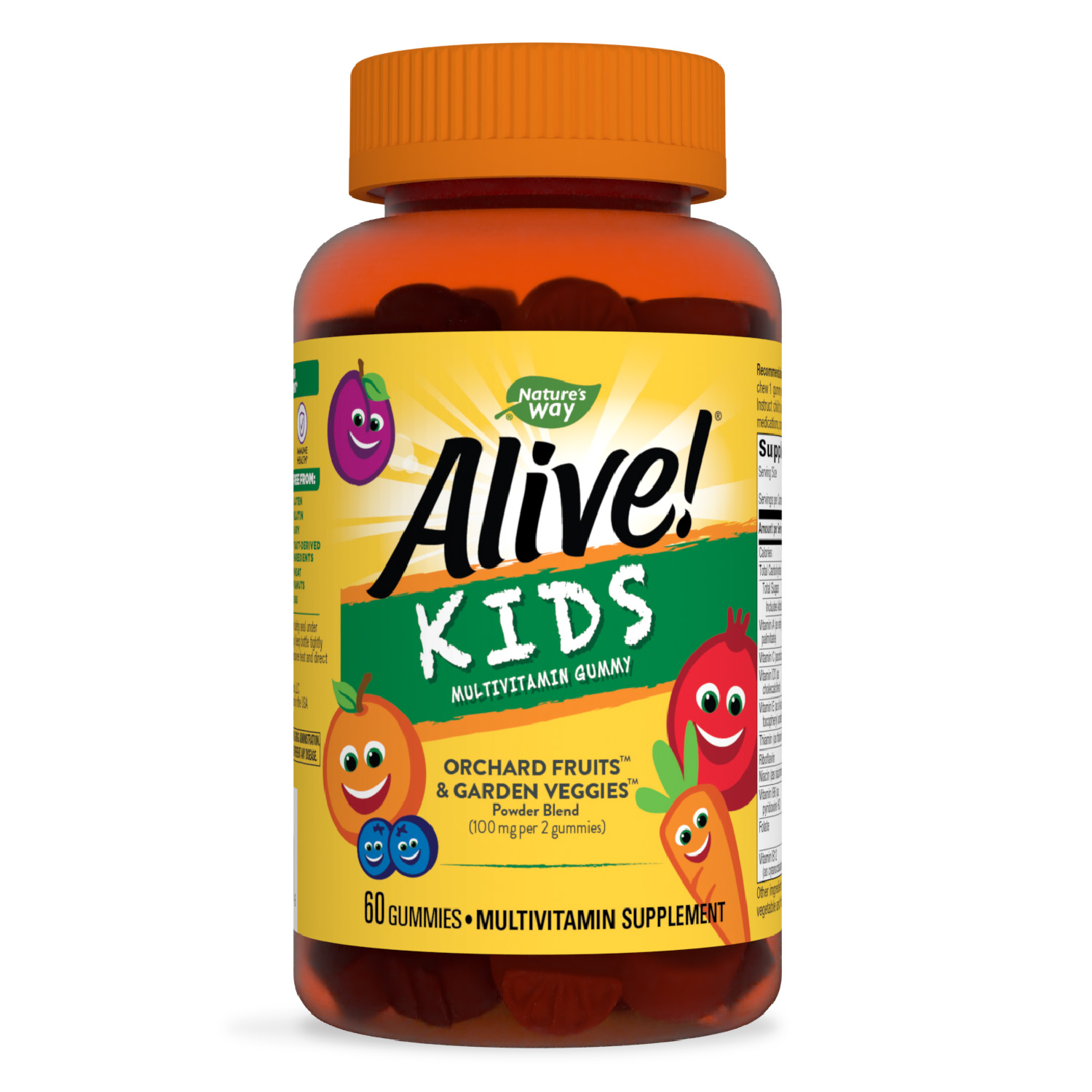 Multivitamine pentru copii Alive Kids Multivitamin, 60 jeleuri, Nature's Way