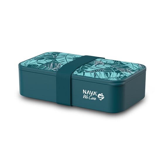 Caserola Lunchbox din plastic We care, albastru, 650 ml, Nava