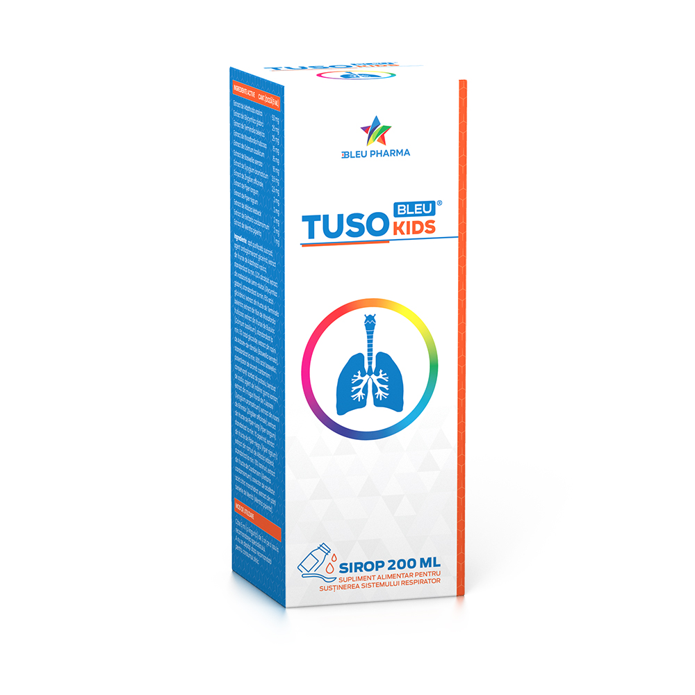 Tuso Bleu Kids Sirop, 200 ml, Bleu Pharma