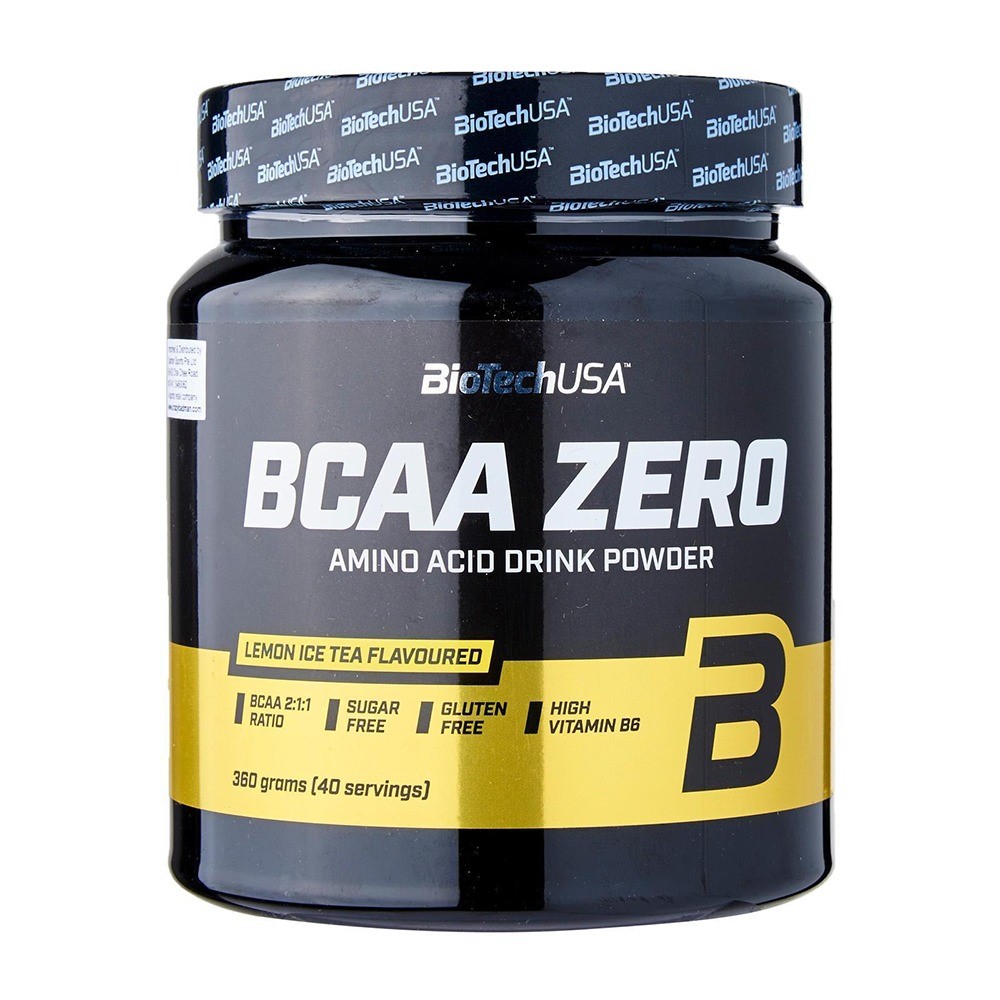 BCAA Zero cu aroma de ceai de lamaie, 360 g, Biotech USA