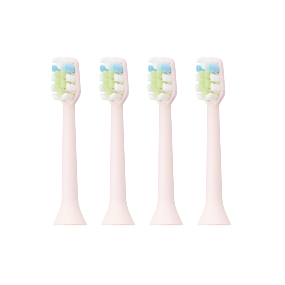 Rezerve pentru periuta de dinti electrica, roz, 4 bucati, AQ-102, Aquapick