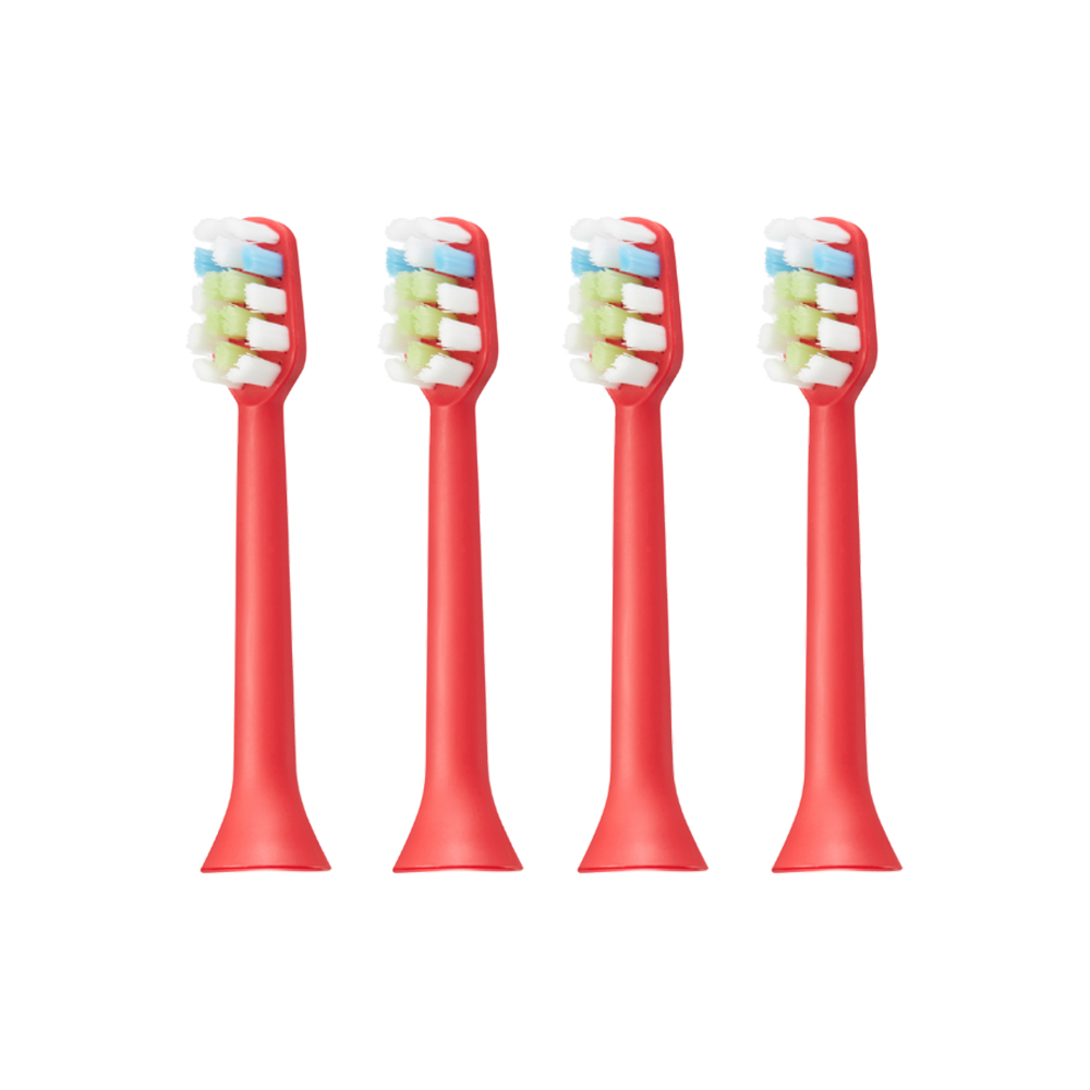 Rezerve pentru periuta de dinti electrica, rosu, 4 bucati, AQ-102, Aquapick