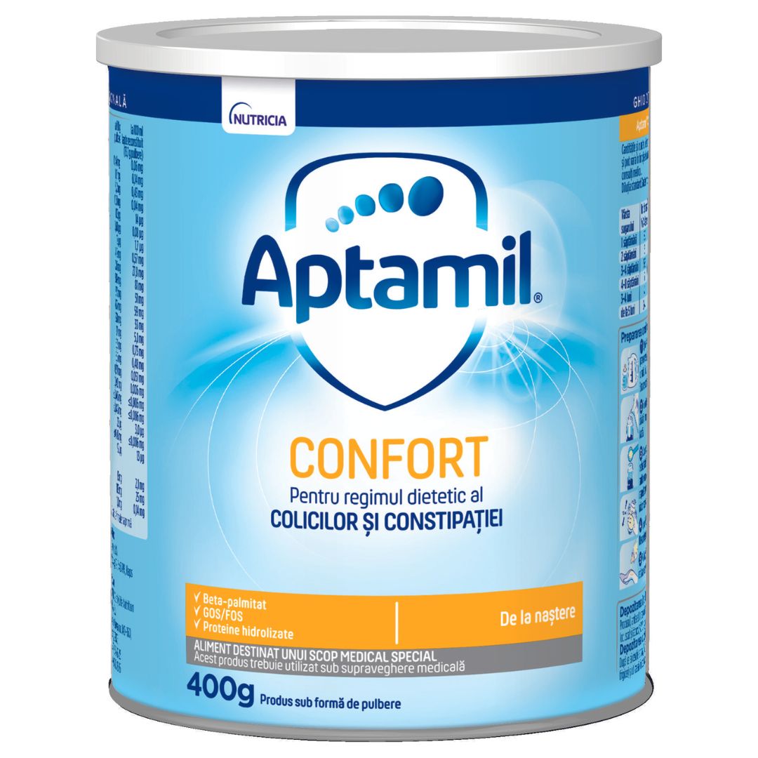 Lapte praf de la nastere Confort, +0 luni, 400 g, Aptamil