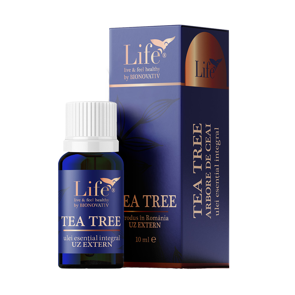 Ulei integral de Tea Tree, Life, 10 ml, Bionovativ