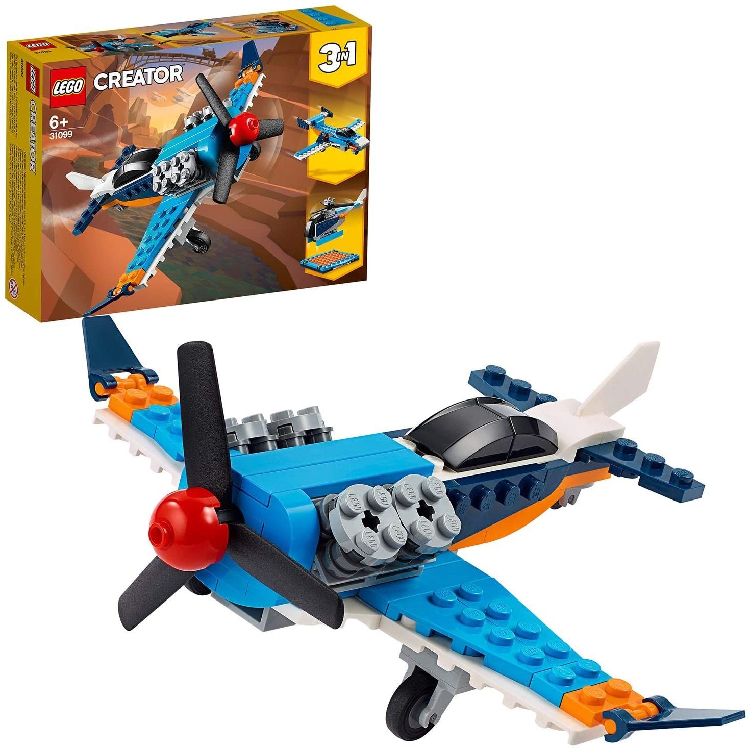Avion cu elice Lego Creator, +6 ani, 31099, Lego