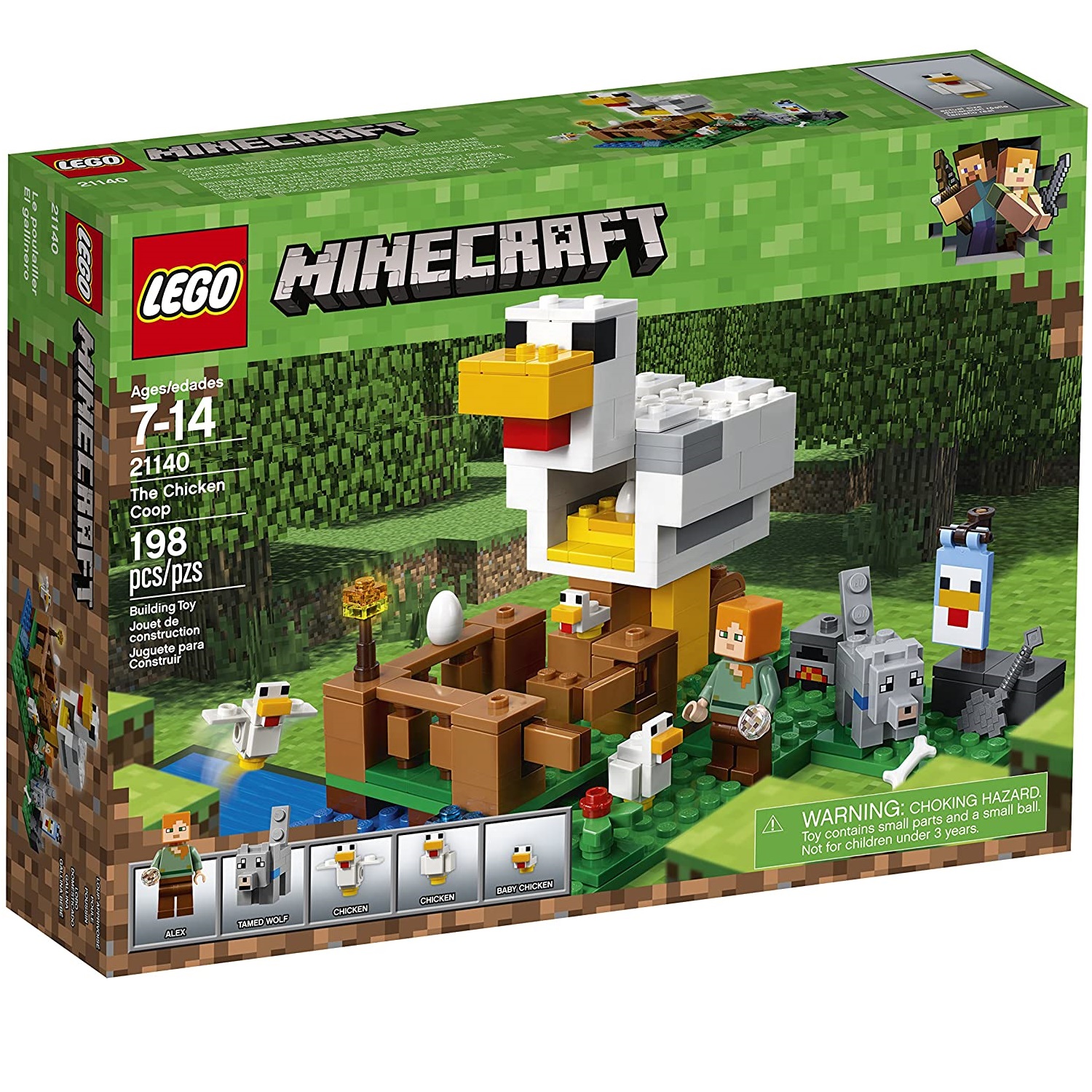 Cotetul de caini Lego Minecraft, +7 ani, 21140, Lego