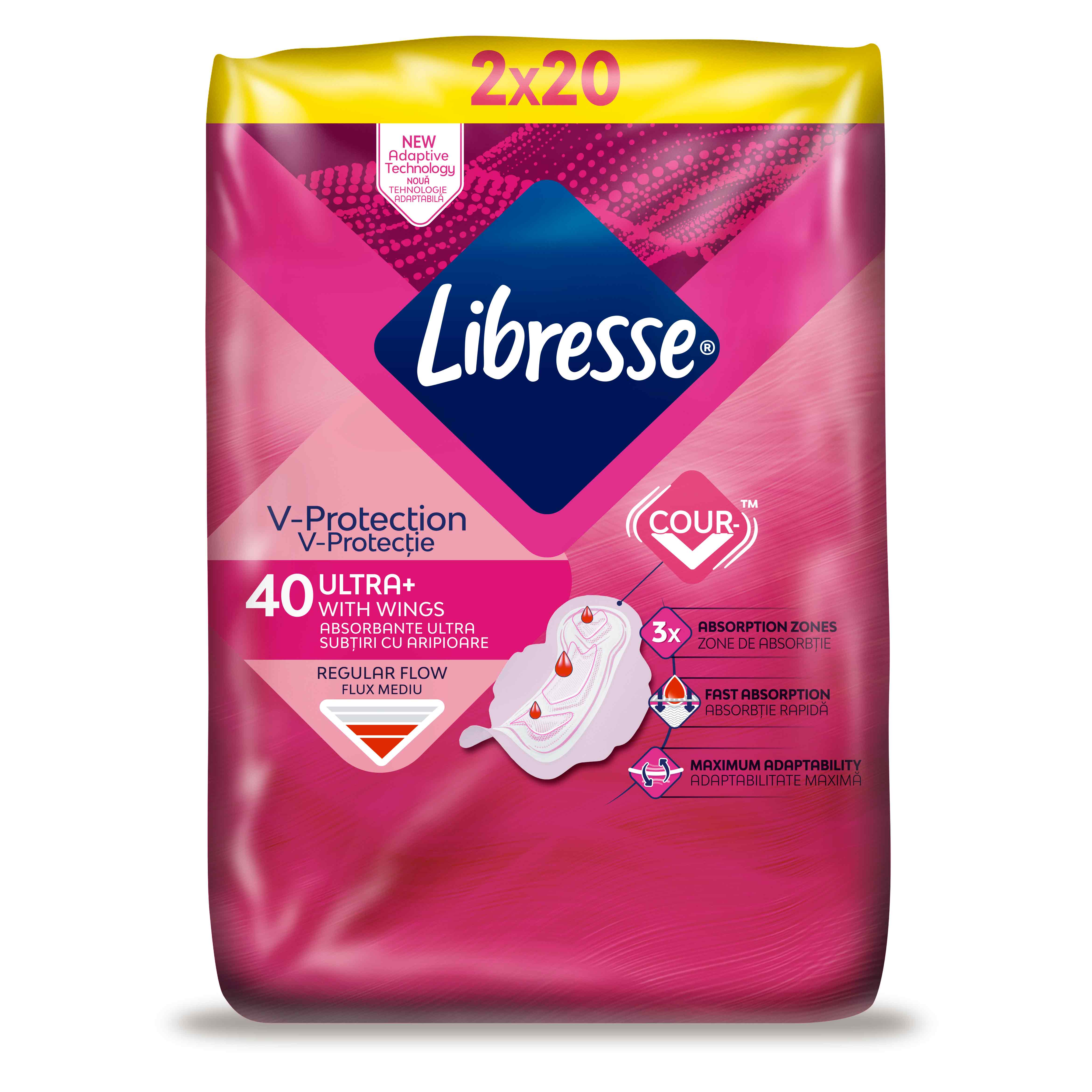 Absorbante Ultra Normal, 40 buc, Libresse