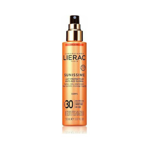 Lapte protector energizant pentru corp SPF 30 Sunissime, 150 ml, Lierac