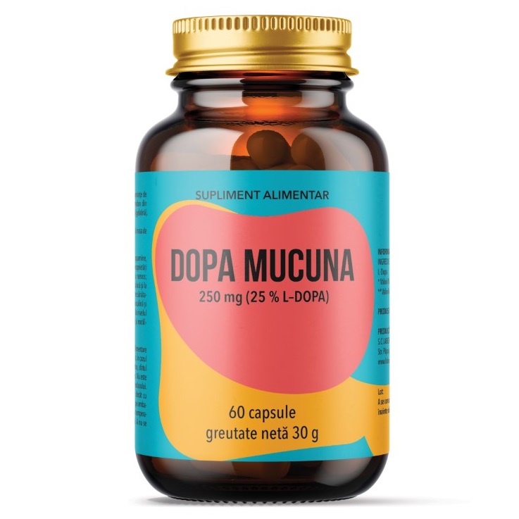 Dopa Mucuna, 250 mg, 60 capsule, Remedia