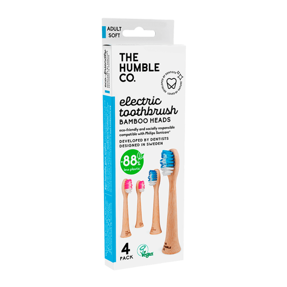 Capete de periuta de dinti electrice pentru adulti Soft, 4 bucati, The Humble Co