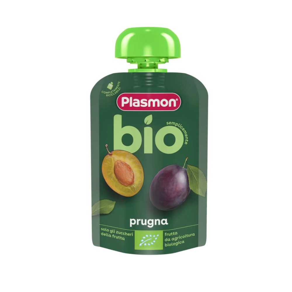 Piure Bio din prune, + 6 luni, 100 g, Plasmon