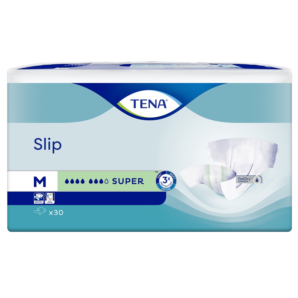 Scutece pentru adulti Slip Super, M, 30 bucati, Tena