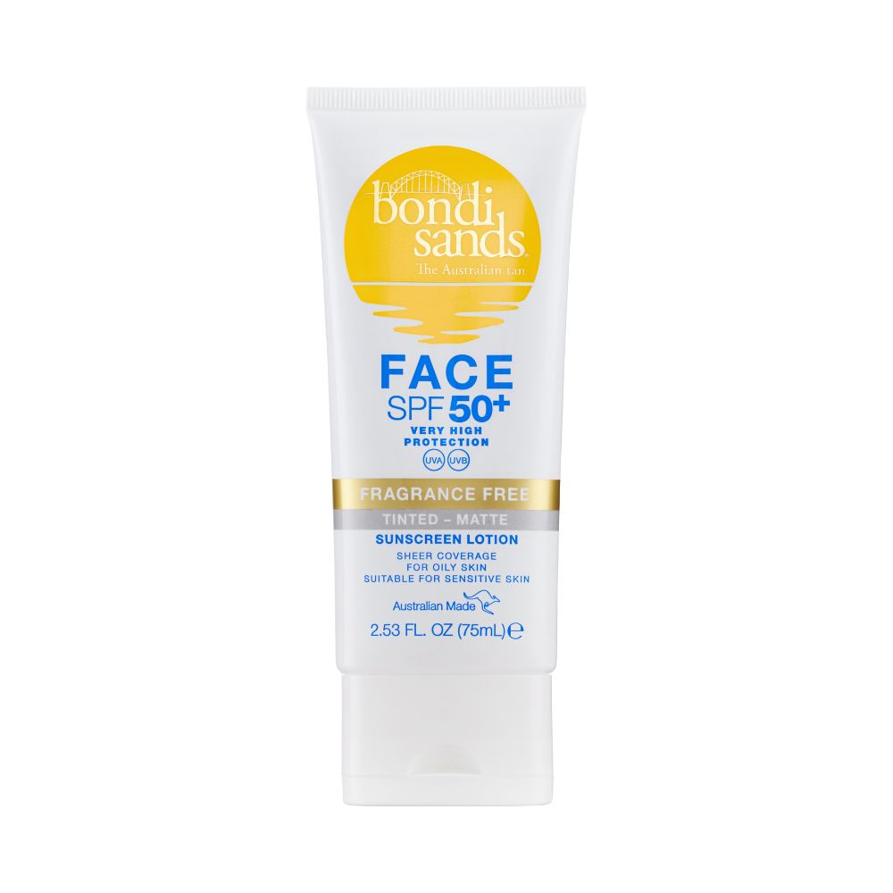 Lotiune de protectie solara matifianta pentru fata SPF 50+, 75 ml, Bondi Sands