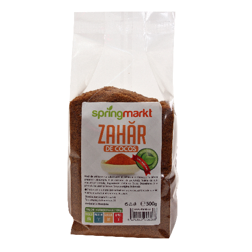 Zahar de cocos, 500 g, Spring Markt