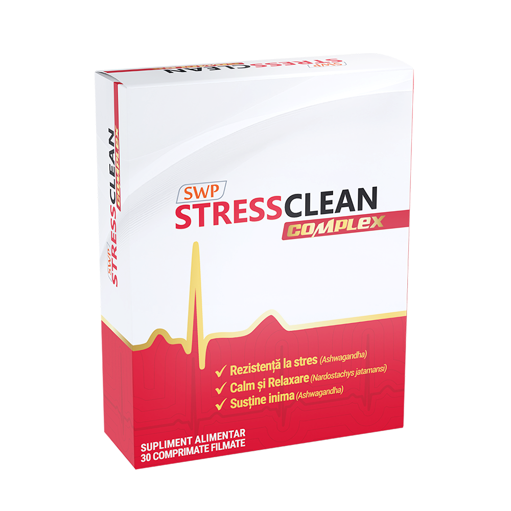 Stressclean Complex, 30 comprimate filmate, Sun Wave Pharma