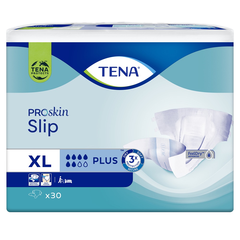 Scutece pentru adulti Slip Plus, Extra Large, 30 bucati, Tena