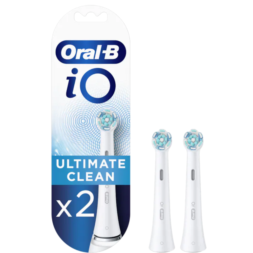 Rezerve periuta de dinti electrica iO Ultimate Clean, 2 bucati, Alb, Oral B