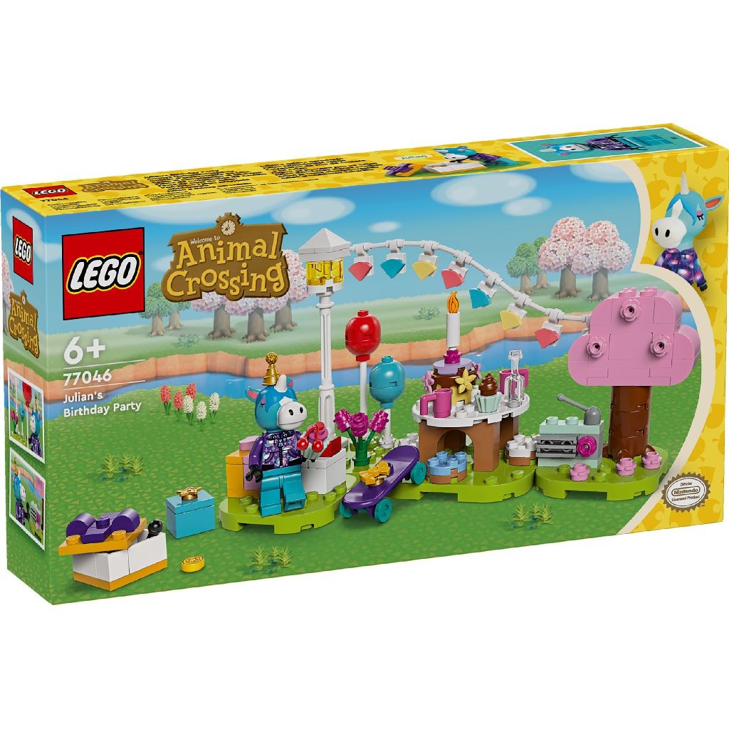 Petrecerea de ziua de nastere a lui Julian Animal Crossing, 6+ ani, 77046, Lego