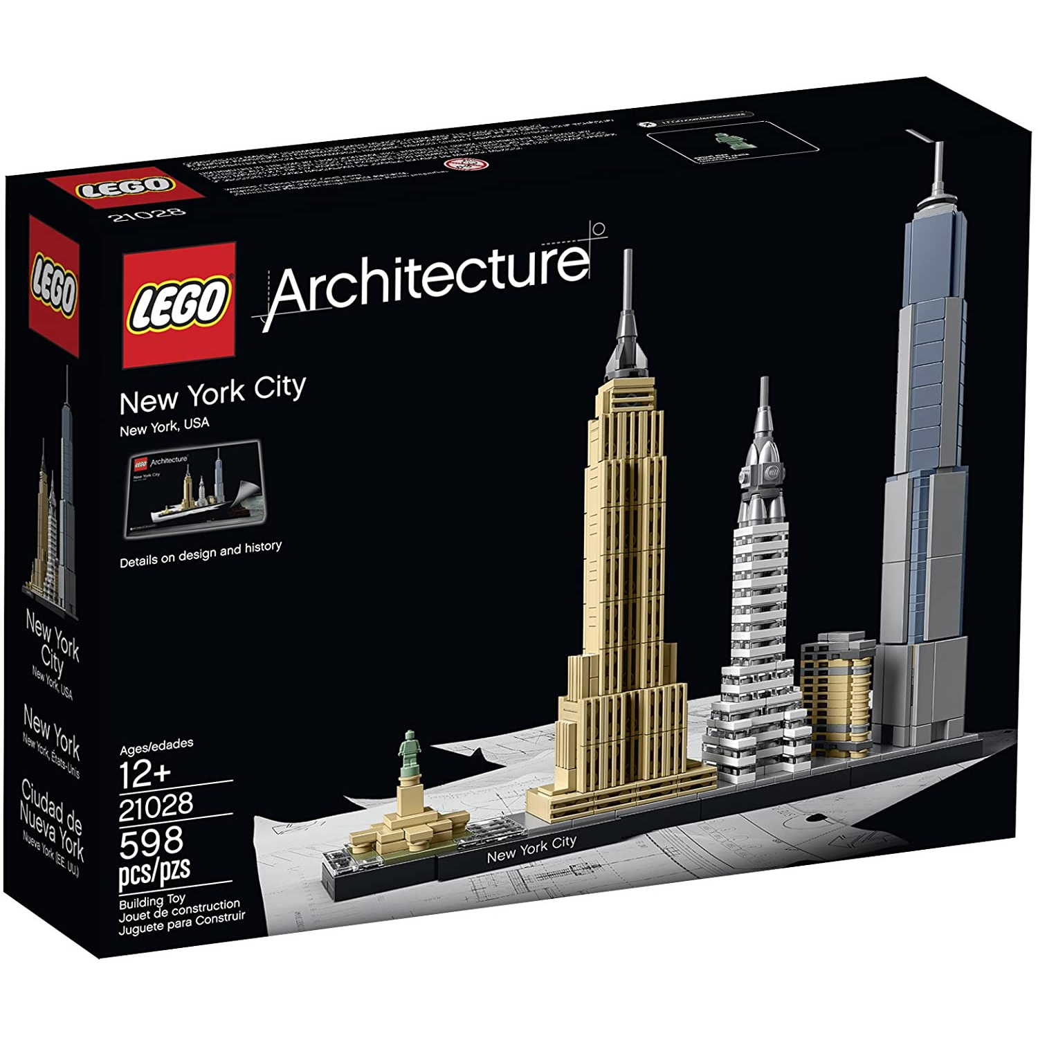 Joc de arhitectura New York Architecture, 12+ ani, 21028, Lego