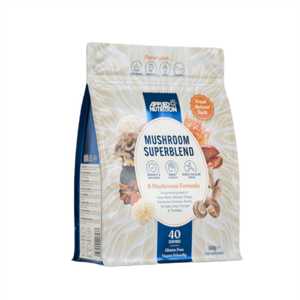 Amestec de ciuperci pudra Mushroom Super Blend, 160 g, Applied Nutrition