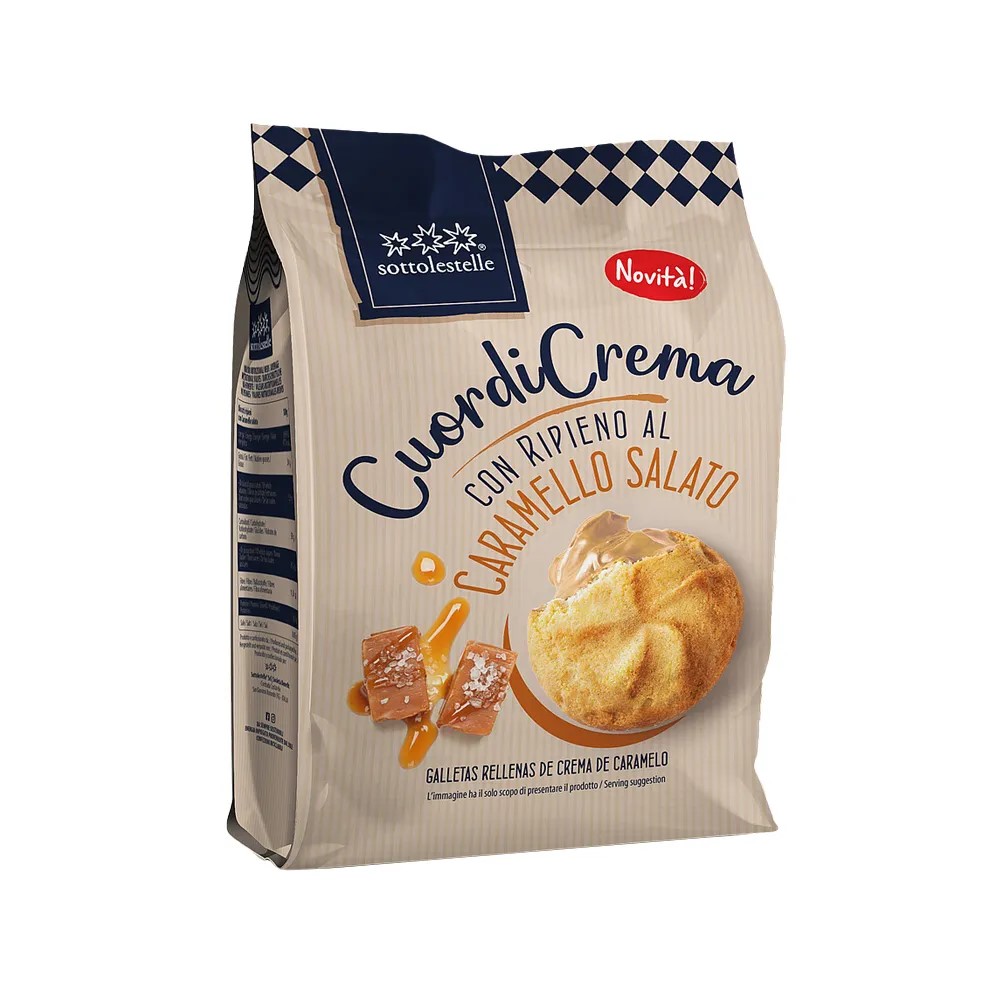 Biscuiti Bio cu caramel, 200 g, Sottolestelle