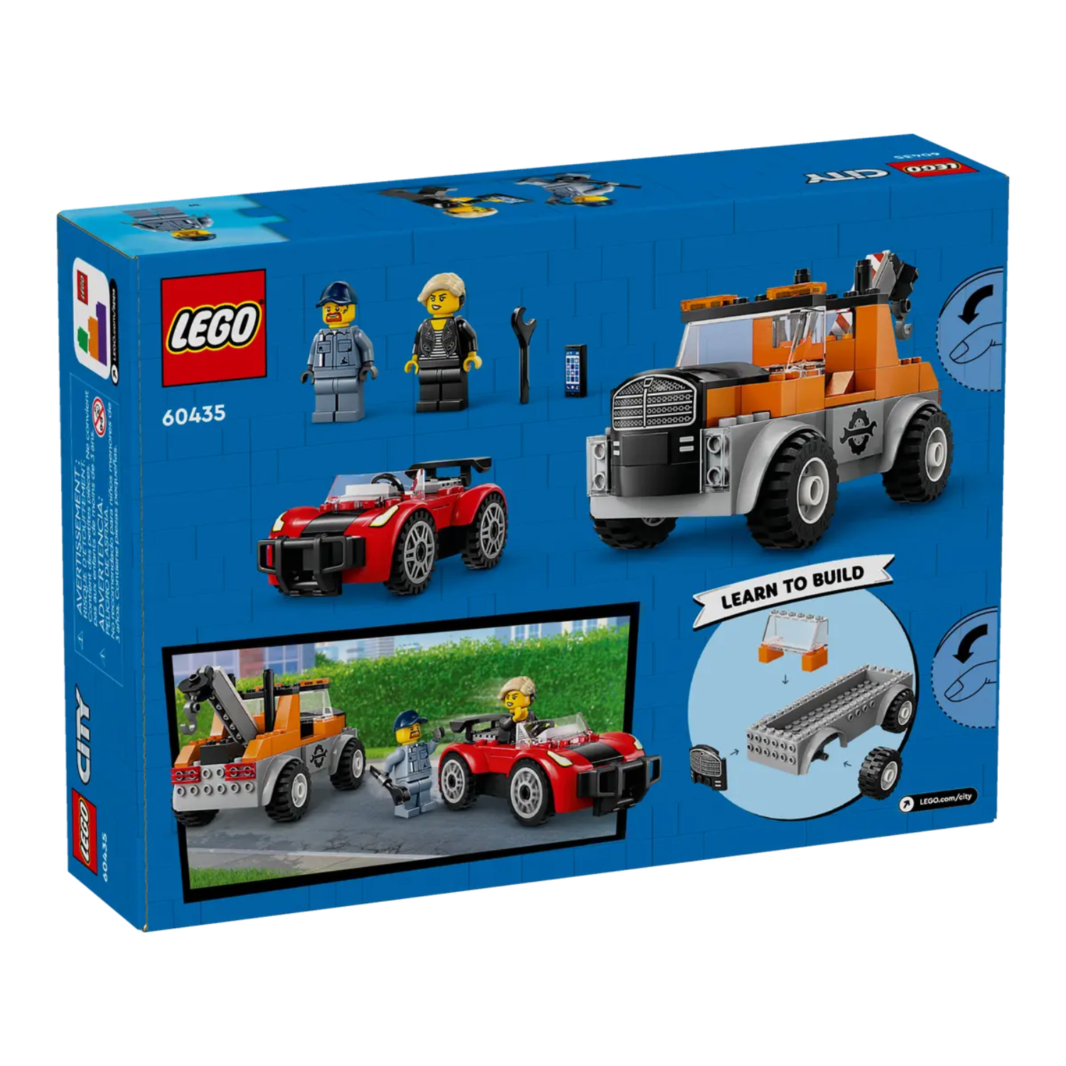 Camioneta de tractare si masina sport City, Lego