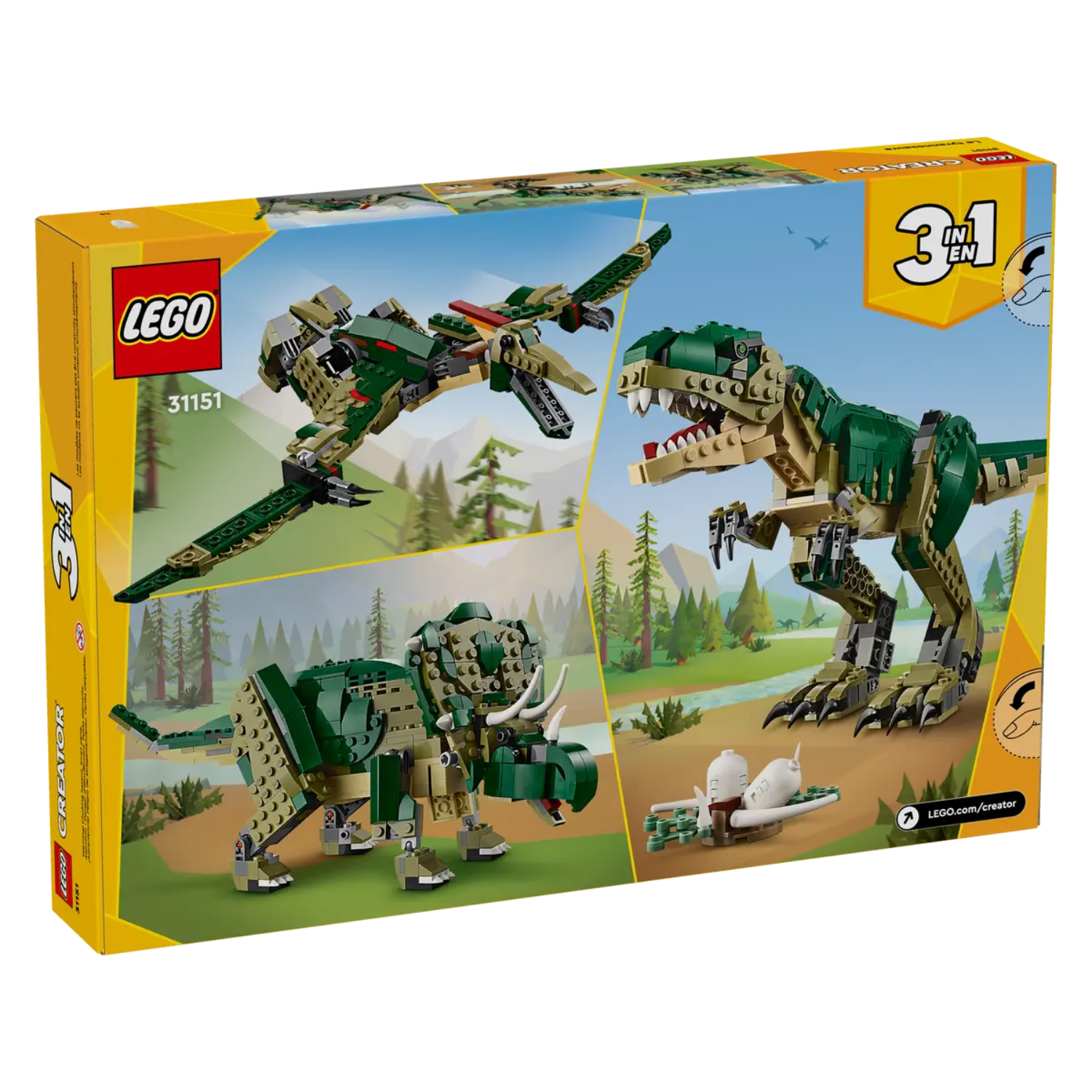 T.Rex, 9+ ani, 31151, Lego Creator 3 in 1