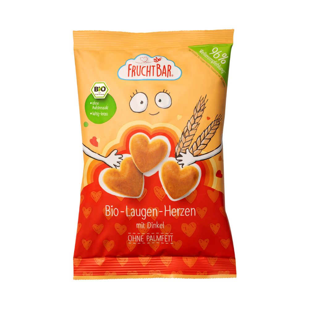 Snacksuri Bio inimioare cu spelta, +3 ani, 90 g, Frucht Bar