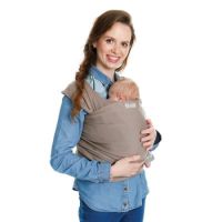 Sistem de purtare pentru copii, Wrap Elastic Tricot Slen Organic, Mild Taupe, Babylonia