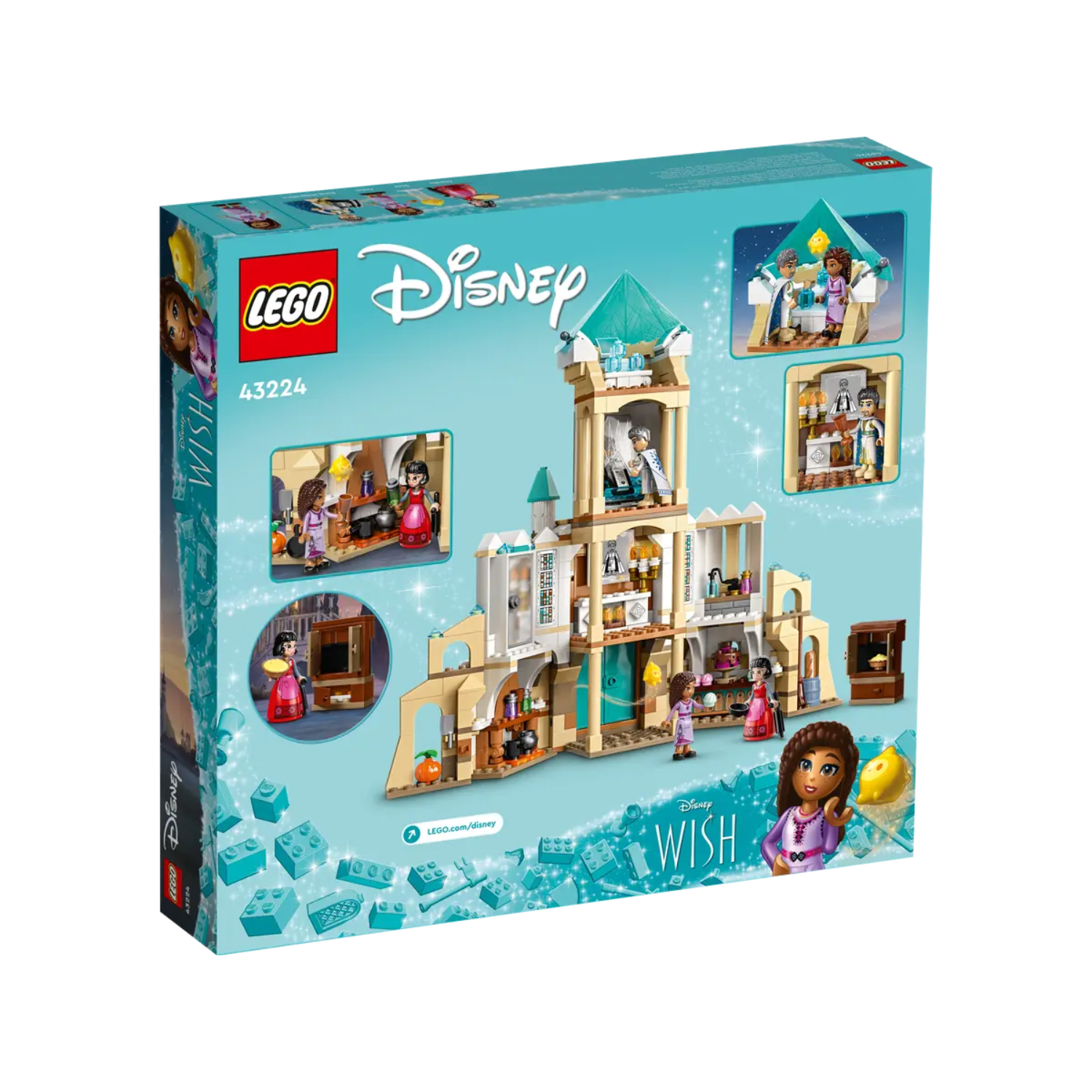 Wish castelul Regelui Magnifico, 7+ ani, 43224, Lego Disney Princess