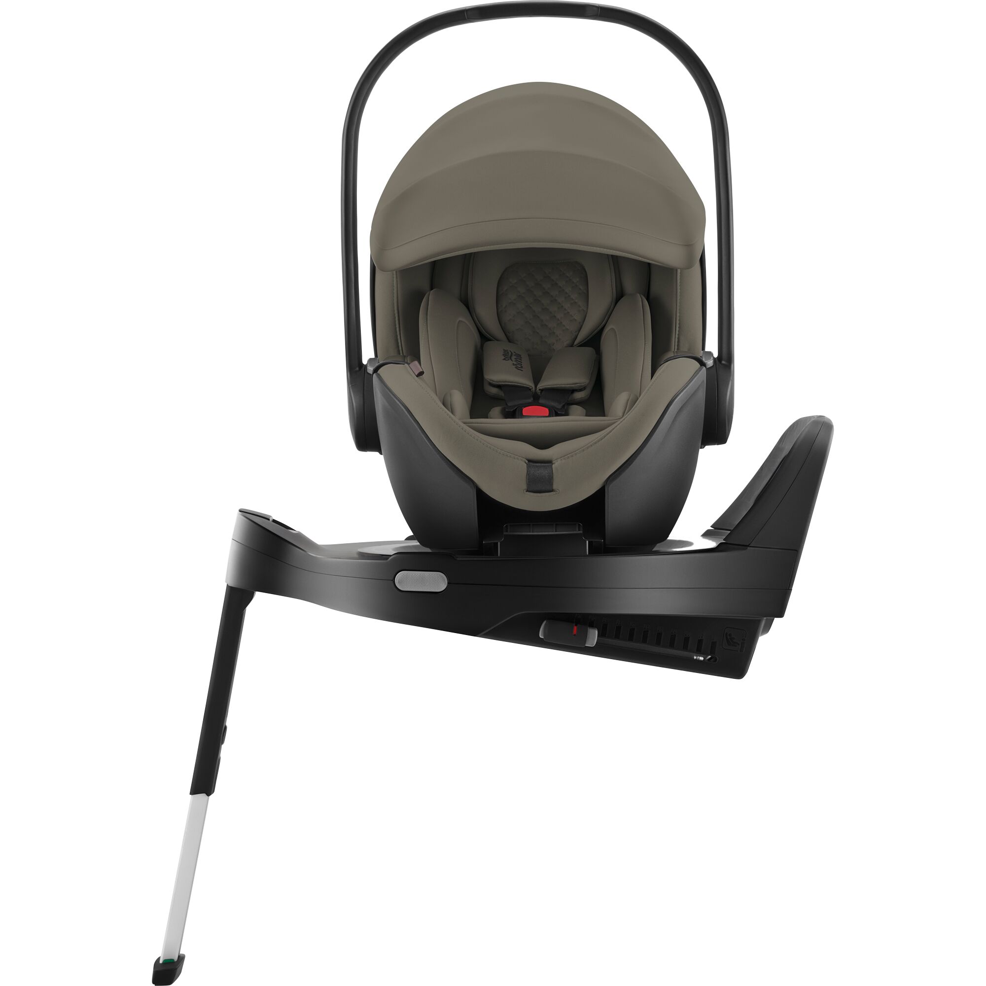 Scoica auto Baby Safe Pro cu Baza Isofix Vario 5Z inclusa, 40 - 85 cm, Lux Urban Olive, Britax