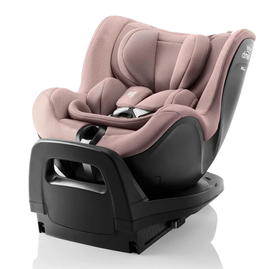 Scaun auto rotativ pentru copii cu baza inclusa Dualfix Pro i-Size, 40-105 cm, Style Dusty Rose, Britax