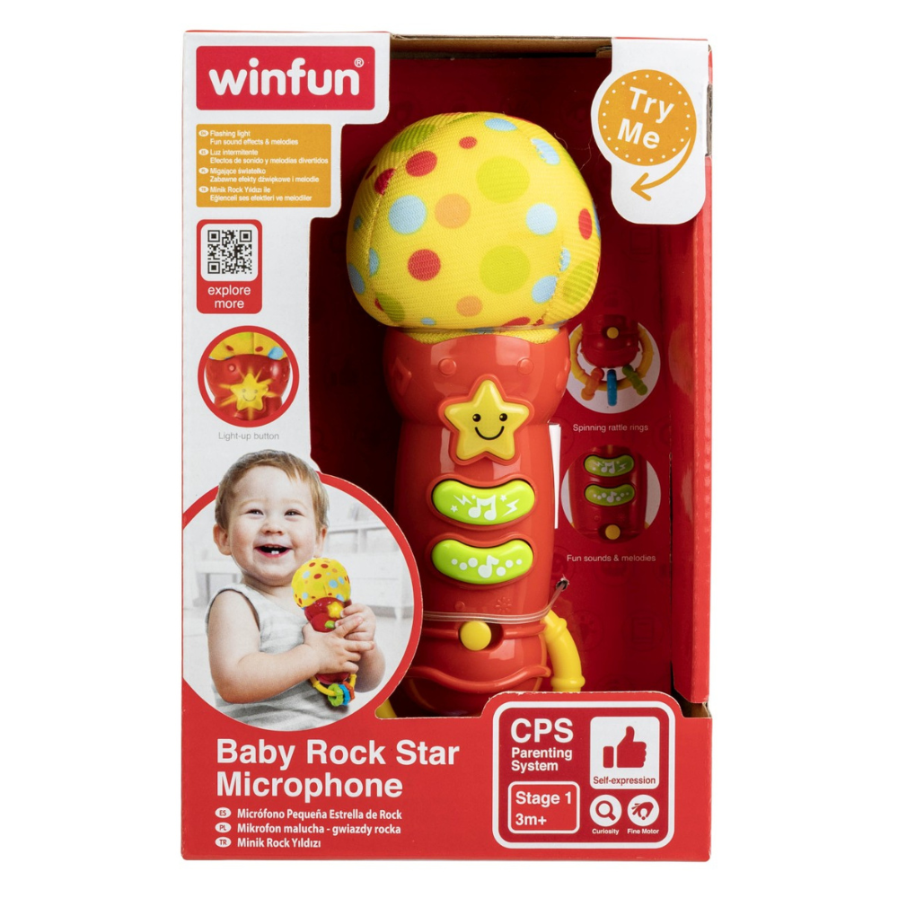 Microfon pentru bebelusi, 3 luni+, Winfun