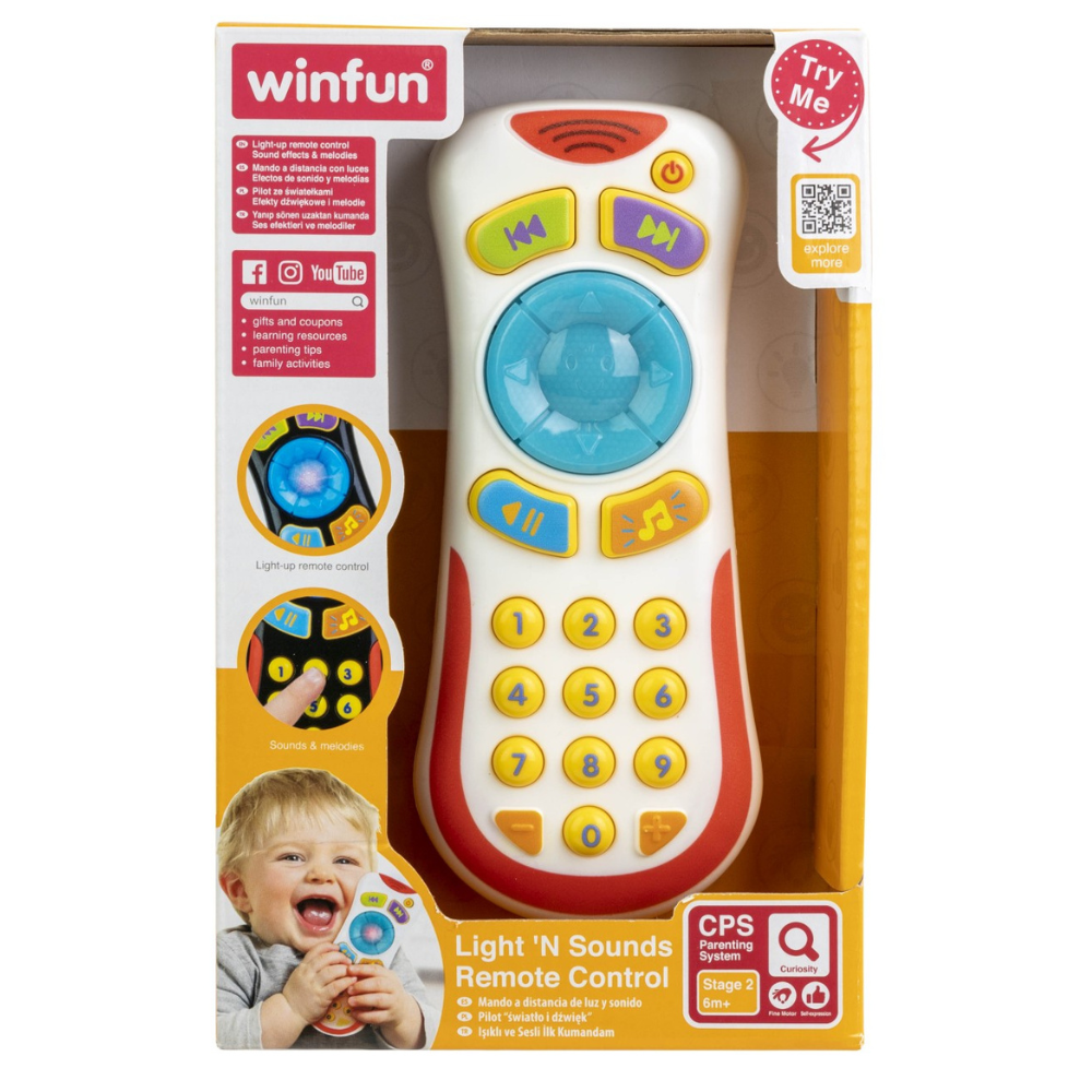 Telecomanda cu sunete si lumini, 6 luni+, Winfun