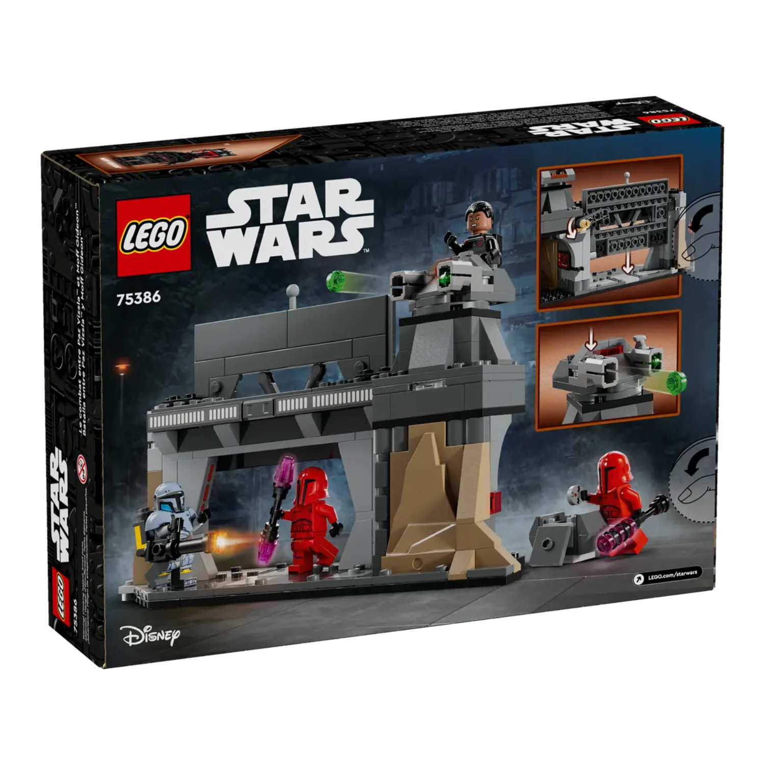 Lupta dintre Paz Vizsla si Moff Gideon, 7+ ani, 75386, Lego Star Wars