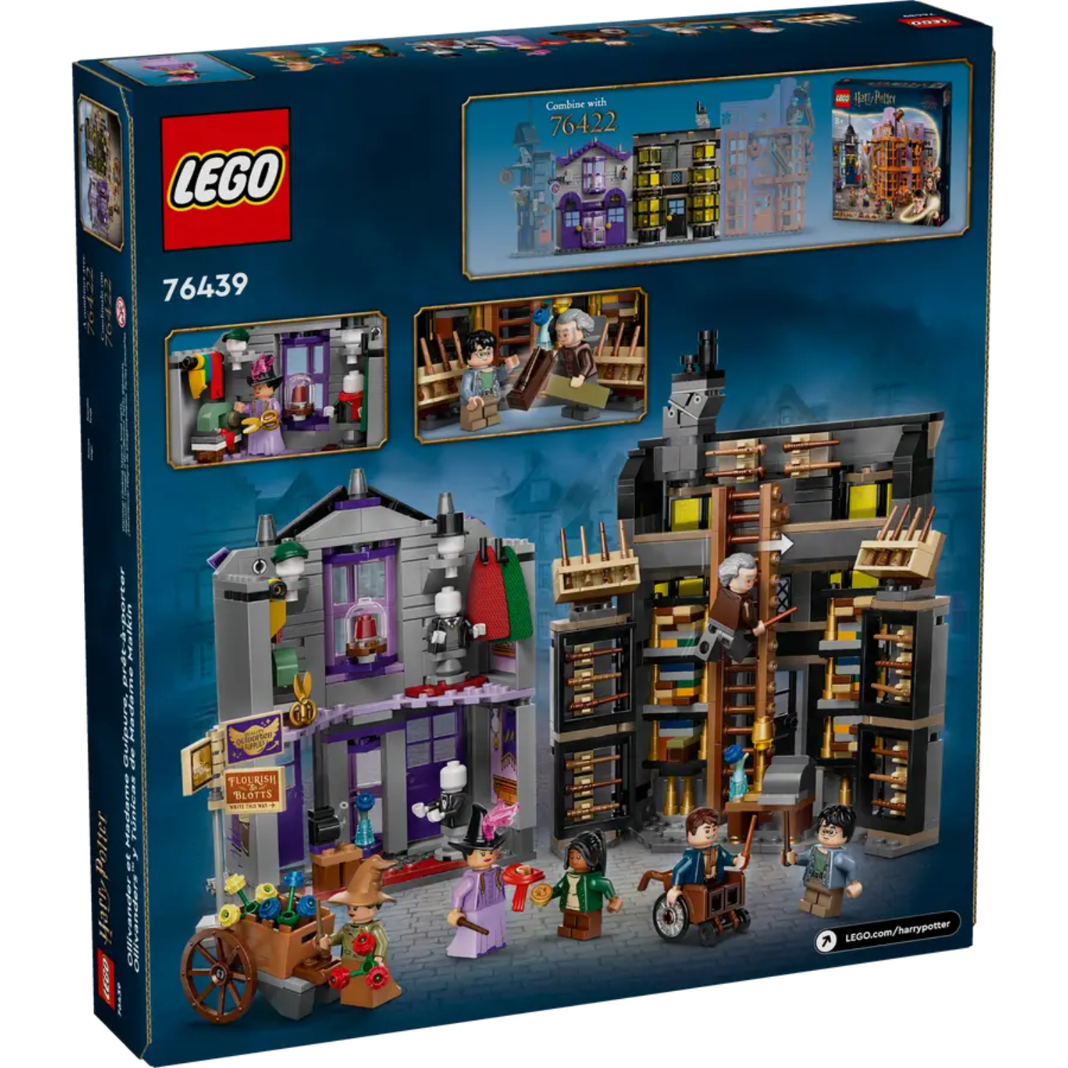 Ollivander si Magazinul de hartie al lui Madam Malkin, 8+ ani, 76439, Lego Harry Potter