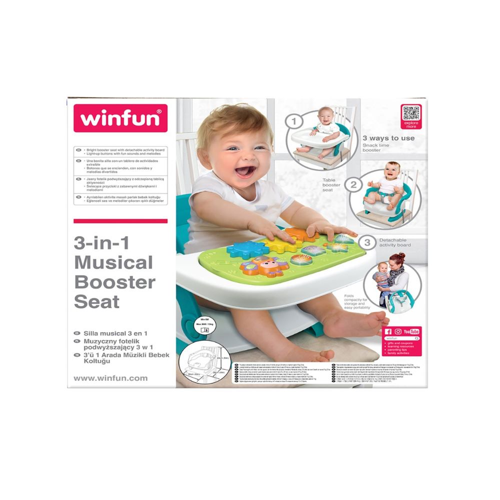 Scaunel portabil 3 in 1, +6 luni, Winfun