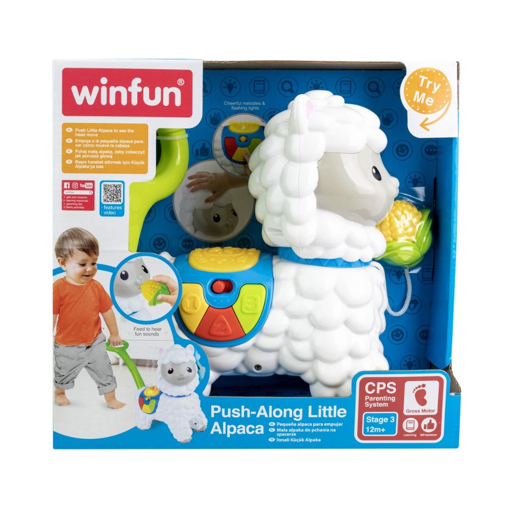 Jucarie de impins Alpaca, +12 luni, Winfun