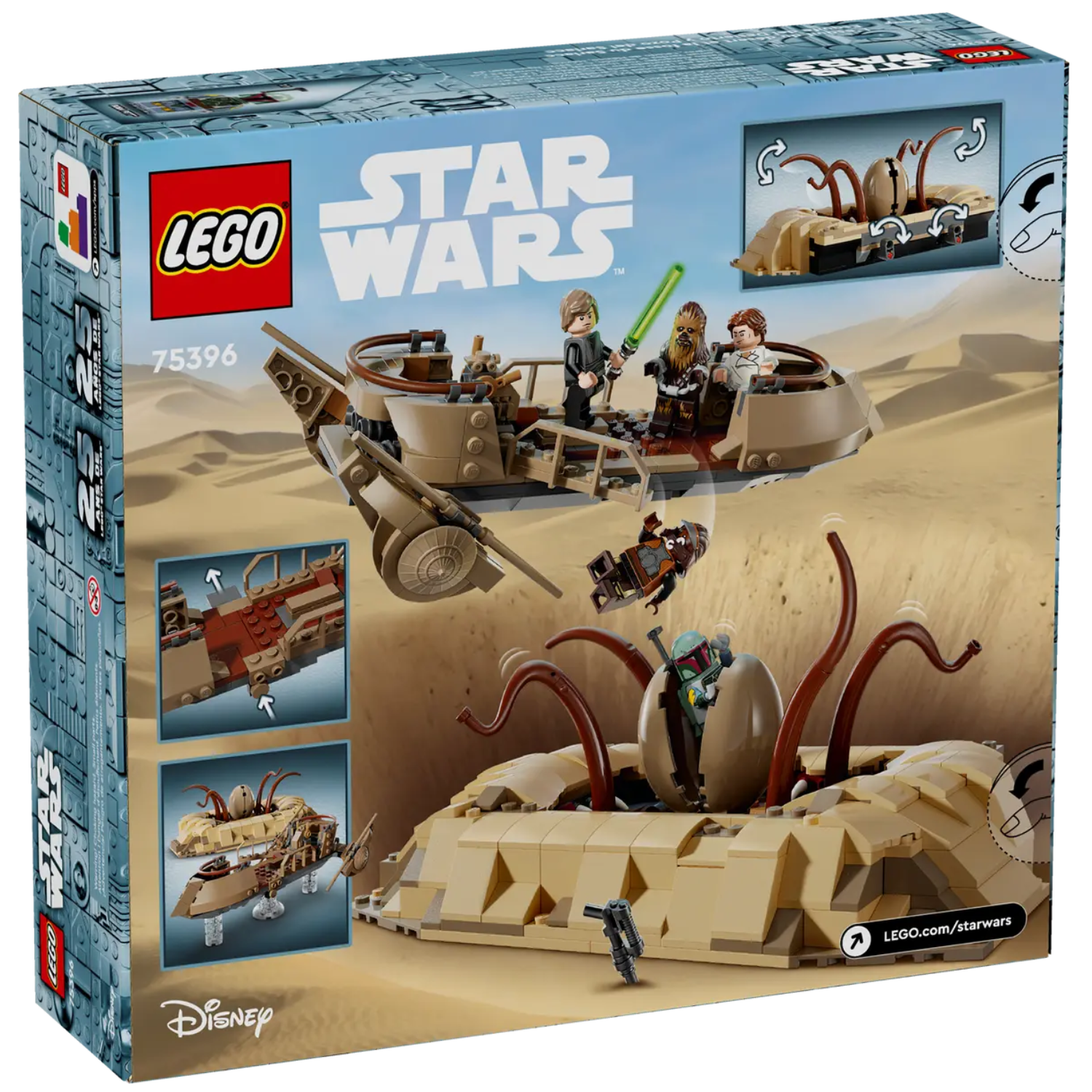 Schif de desert si Groapa lui Saracc, 9+ ani, 75396, Lego Star Wars