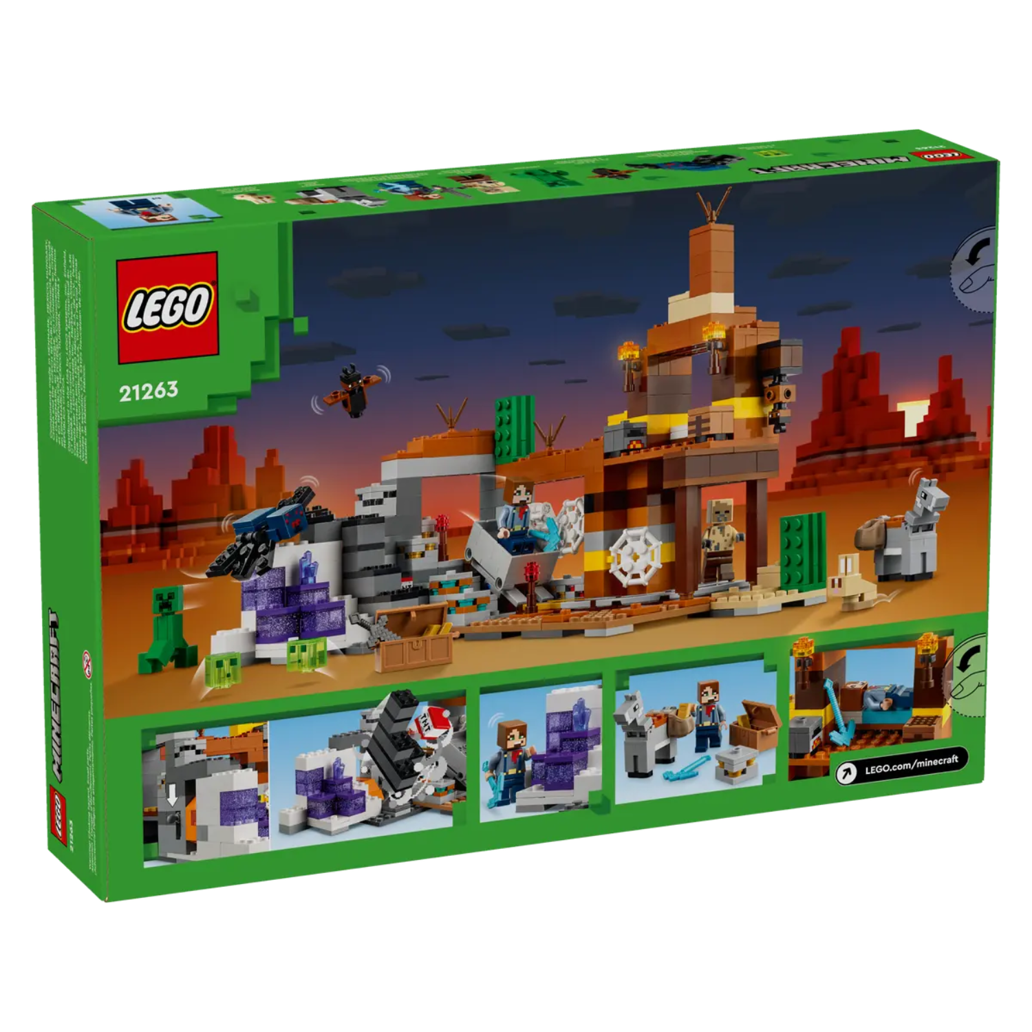 Putul din Badlands, 8+ ani, 21263, Lego Minecraft