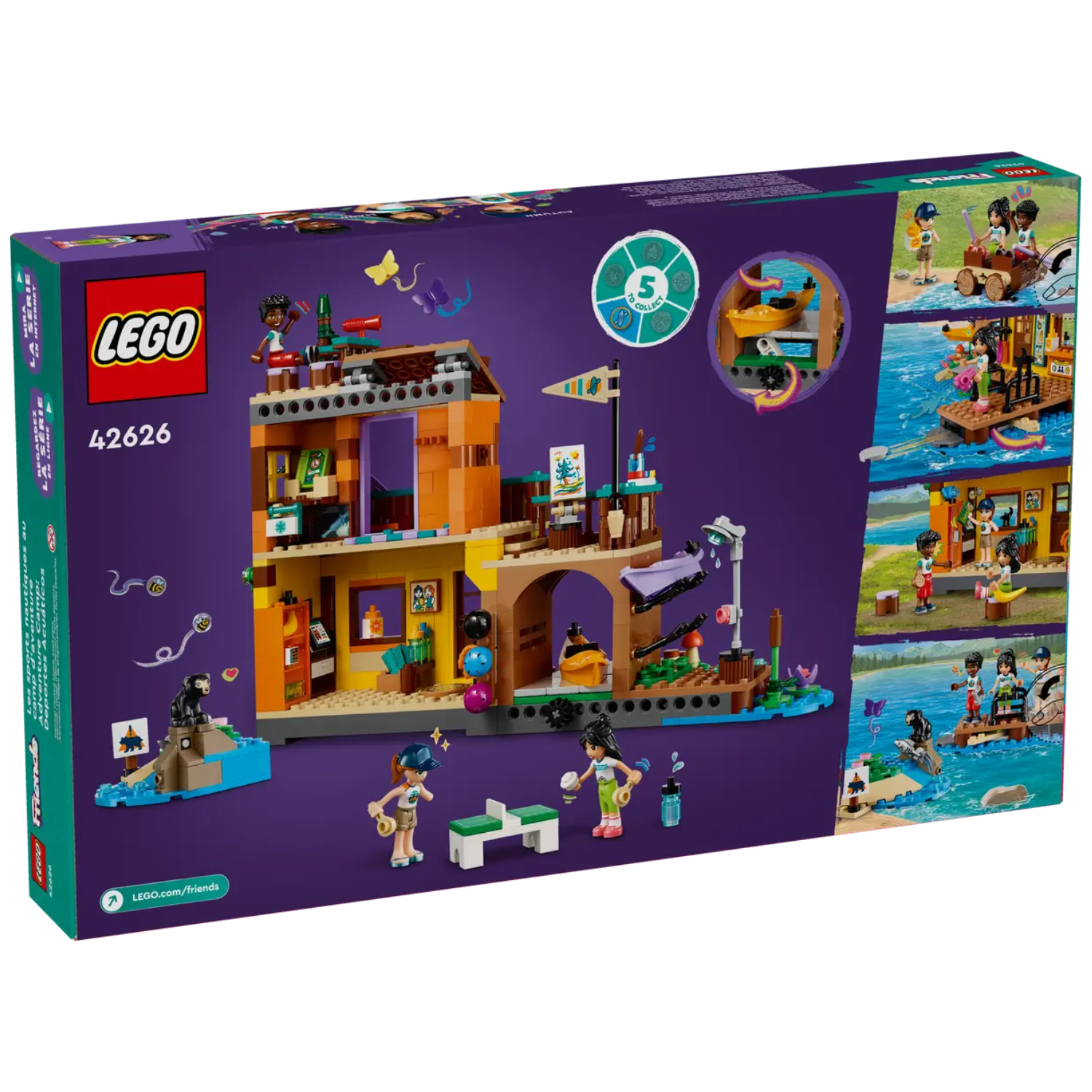 Sporturi nautice in tabara de aventuri, 7+ ani, 42626, Lego Friends