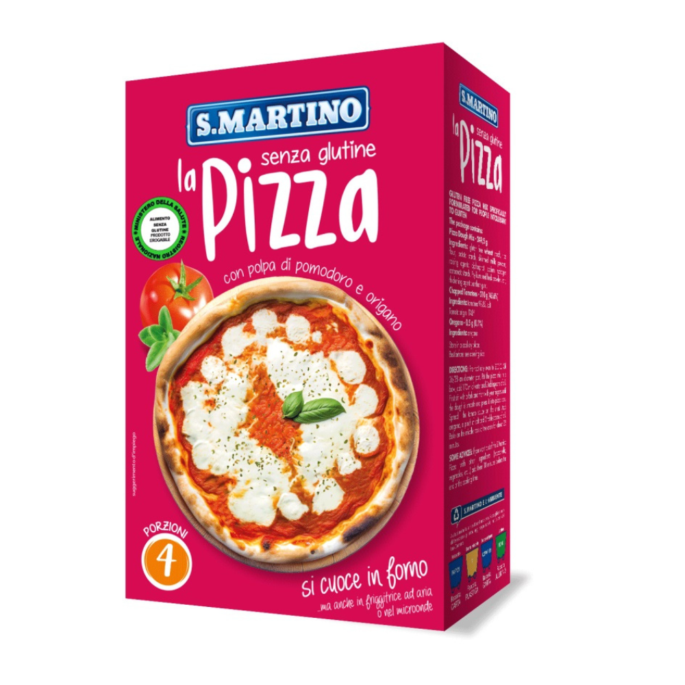 Mix pentru pizza fara gluten, 460 g, S.Martino