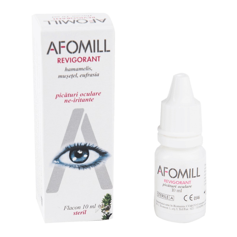 Picaturi oculare revigorante Afomill, 10 ml, Af United