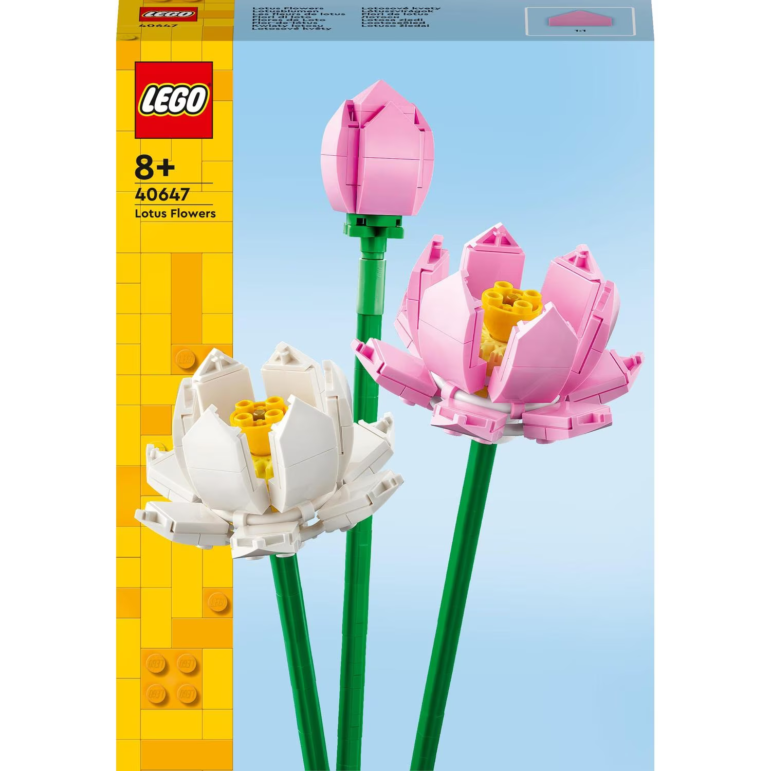 Flori de Lotus, 8+ ani, 40647, Lego Flowers