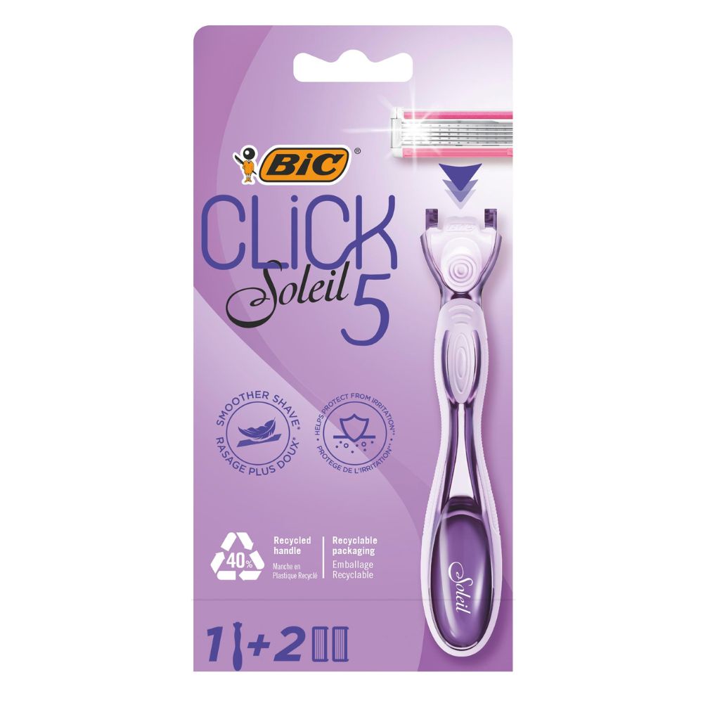 Aparat de ras pentru femei, cu 5 lame Hybrid Click Soleil, 1 buc, Bic