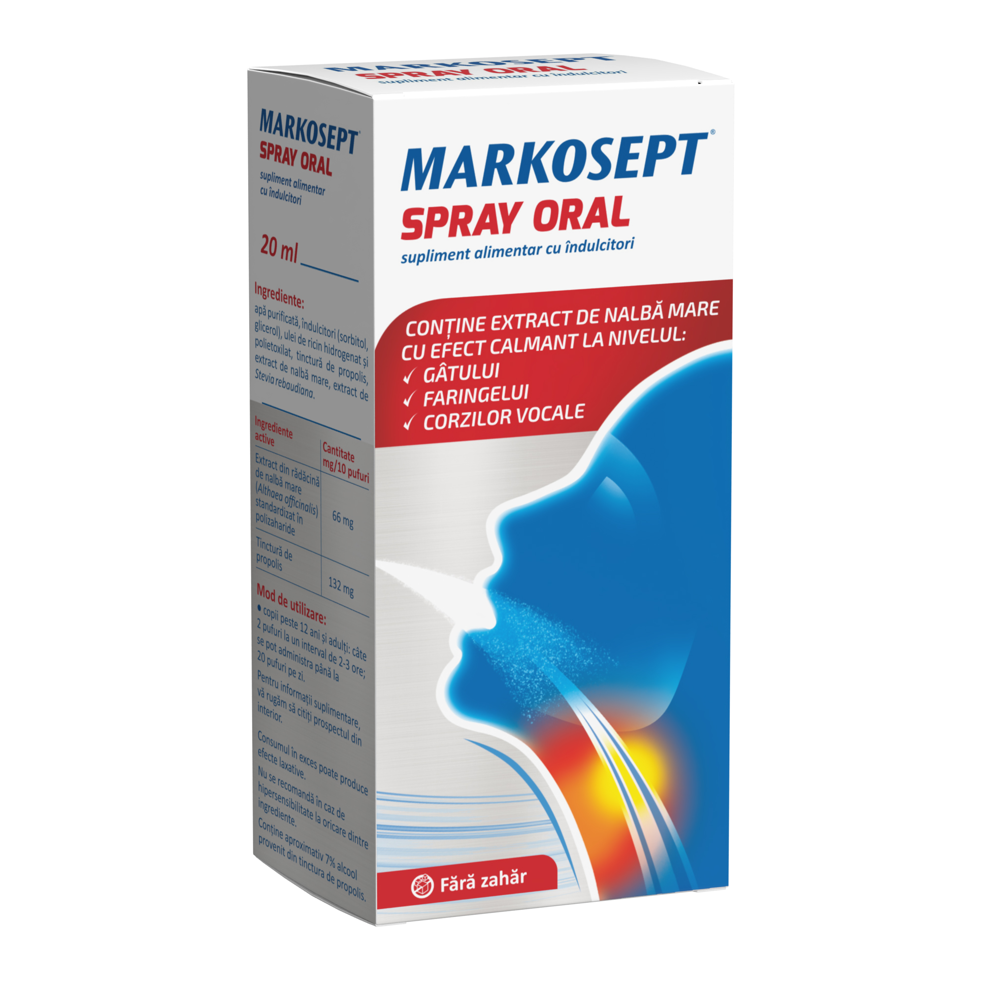 Spray oral Markosept, 20 ml, Fiterman Pharma